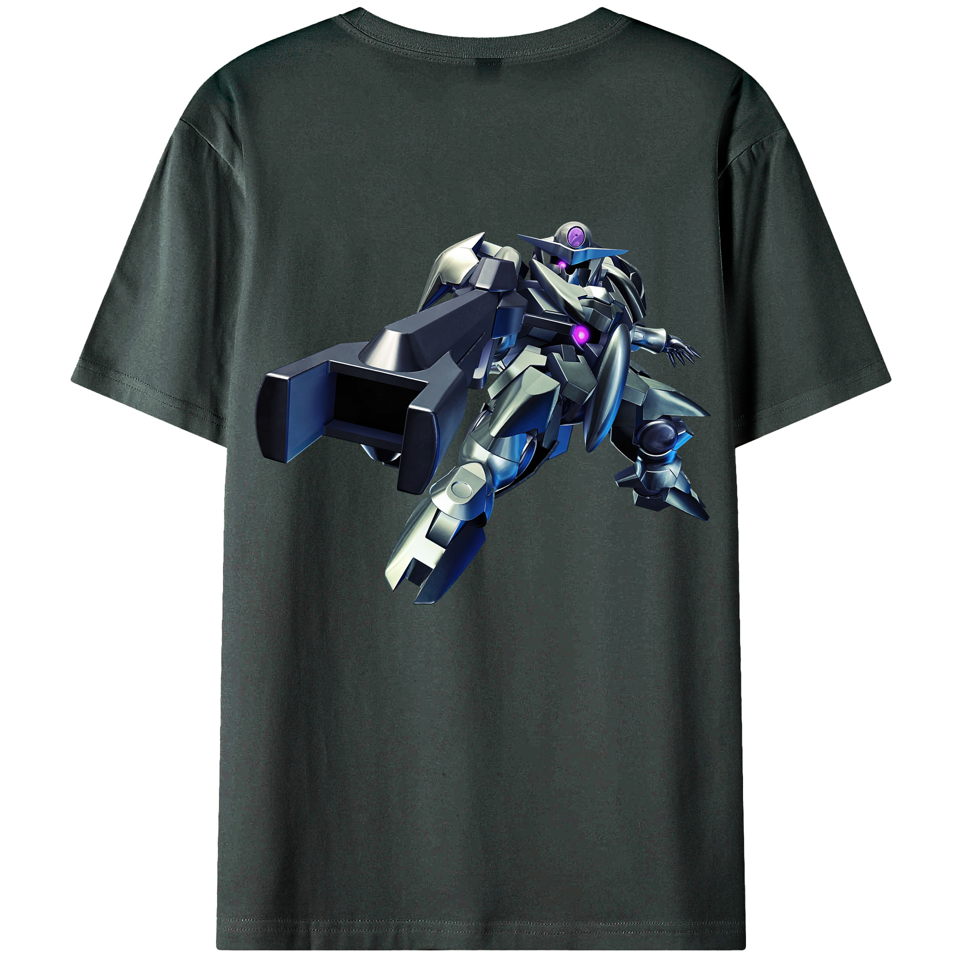 （画像用） 機動戦士ガンダム Mobile Suit Gundam 綿100％ メンズ半袖Tシャツ（バックプリント） 通気性